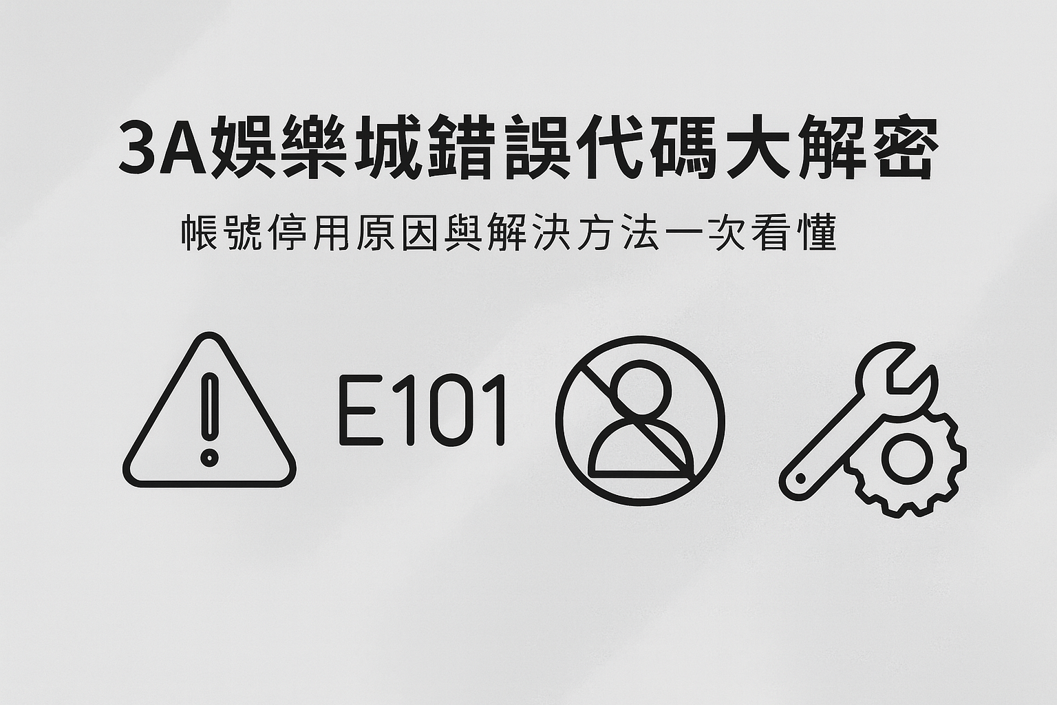 3A娛樂城錯誤代碼與帳號停用圖｜登入異常與風控安全機制說明