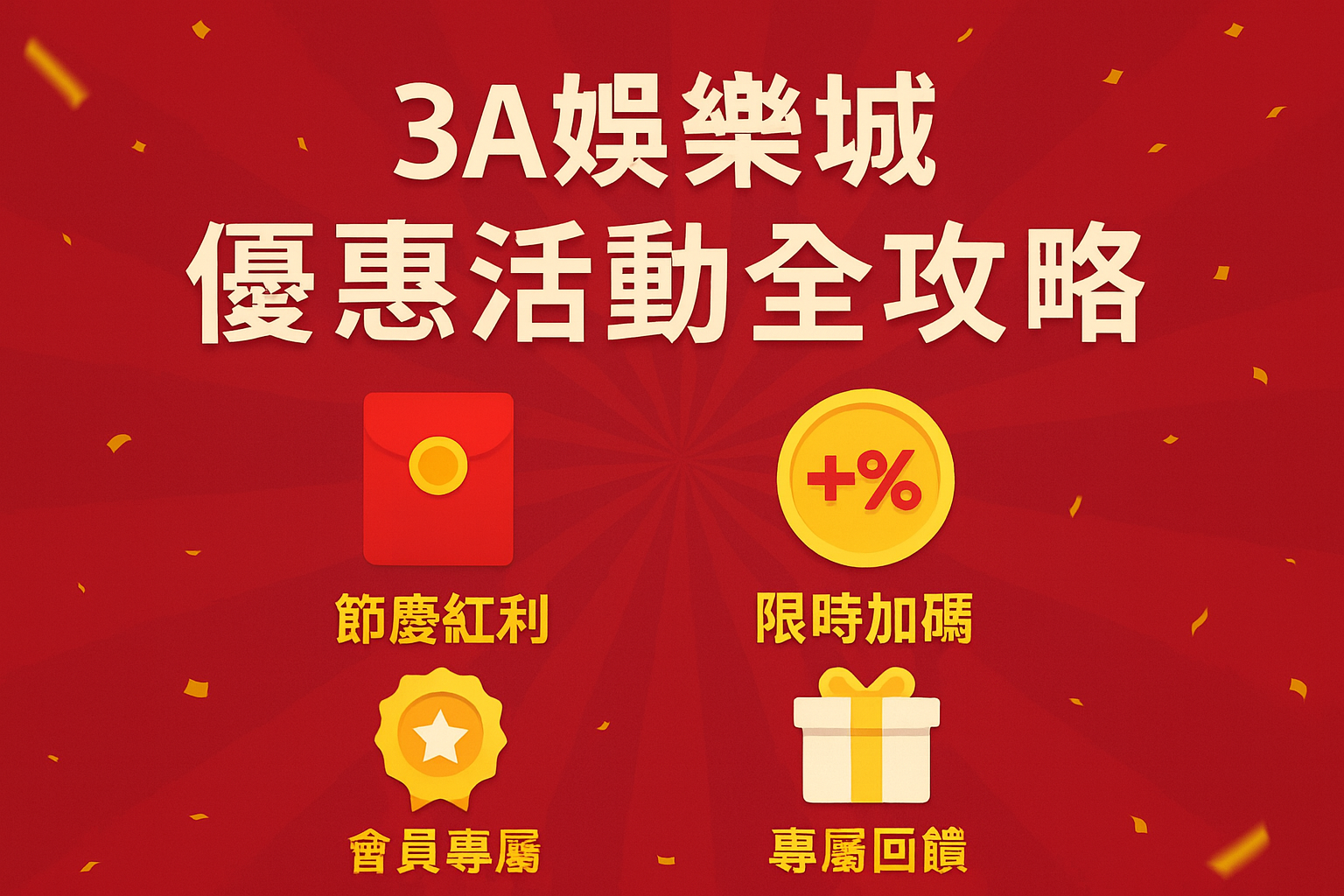 3A娛樂城優惠活動|限時加碼、節慶紅包與專屬回饋