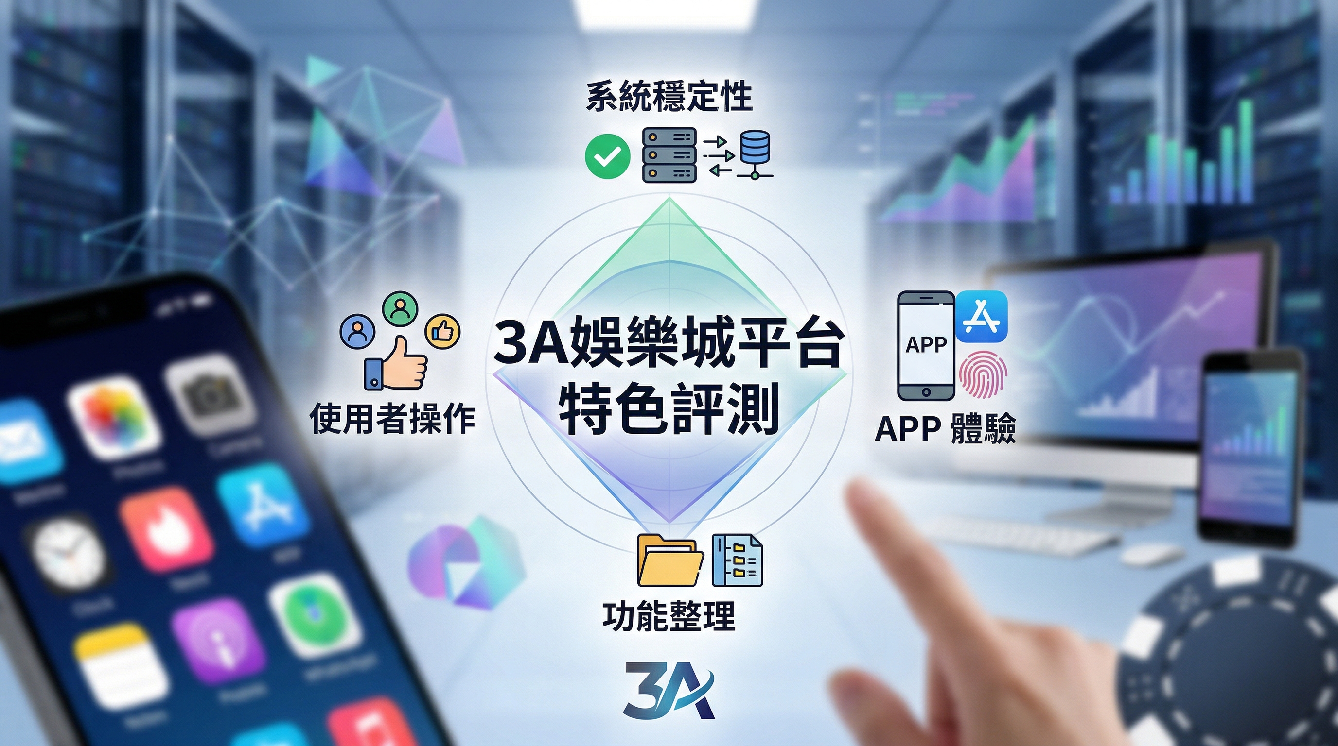 3A娛樂城平台特色與評價總整理:雷達圖解系統穩定性、APP 體驗、使用者操作與功能整理四大核心評測面向,協助玩家快速掌握平台介面優勢