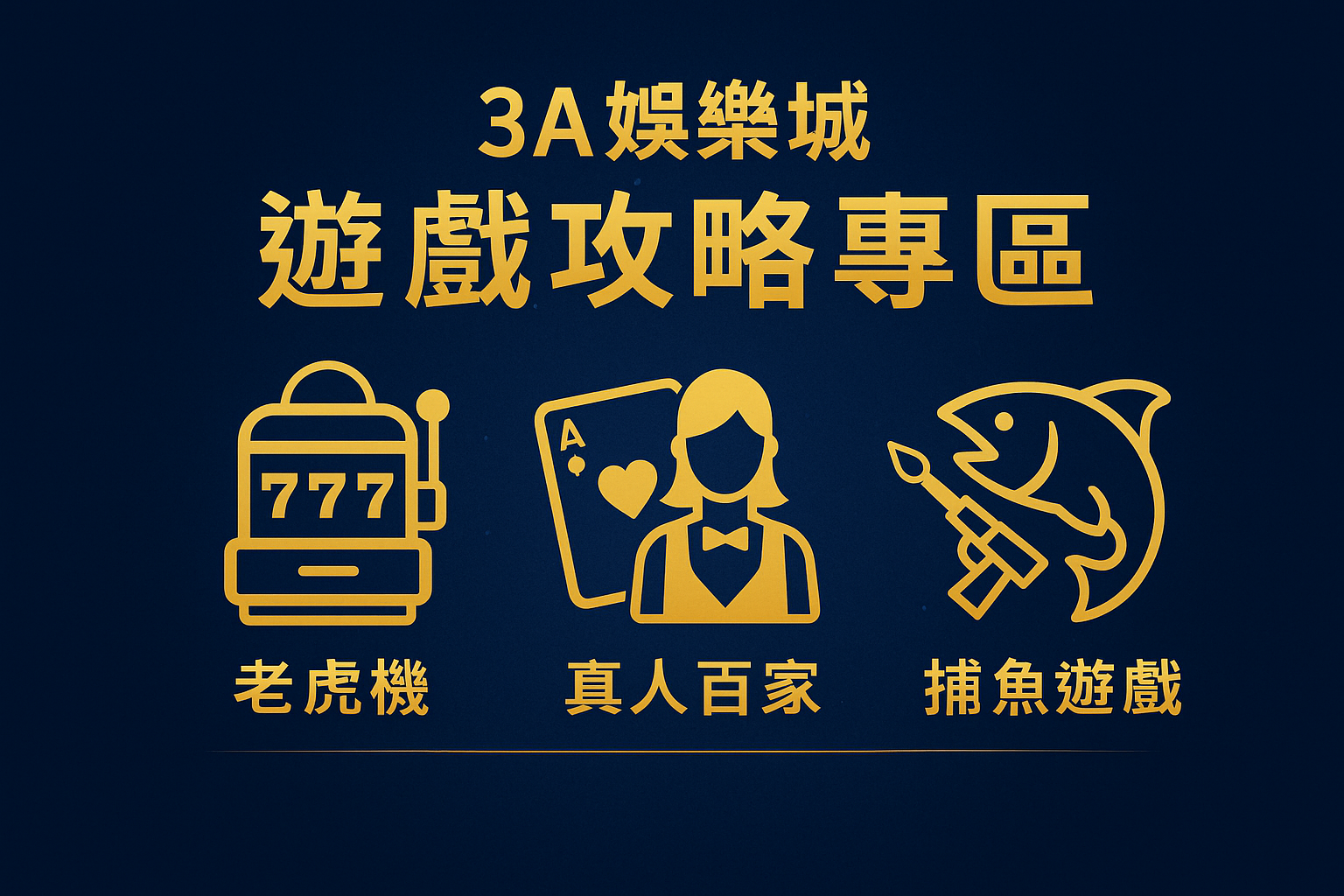 3A娛樂城遊戲攻略專區|老虎機、真人百家、捕魚遊戲技巧全解析