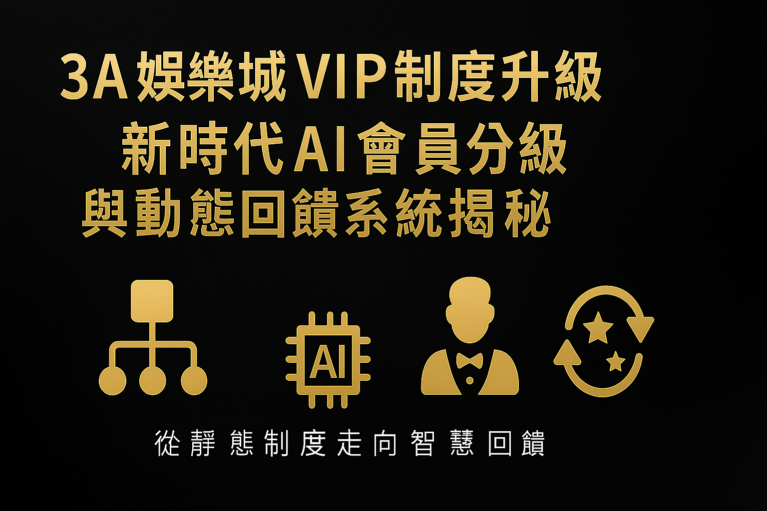 3A娛樂城VIP制度升級示意圖